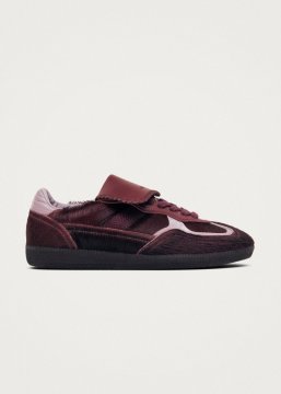 Alohas Herren-Sneaker Tb.490 Club aus weichem, burgunderrotem Leder