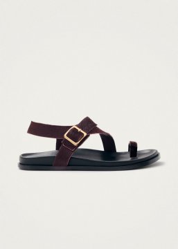 Alohas Damen-Sandalen Siren aus weichem, burgunderrotem Leder