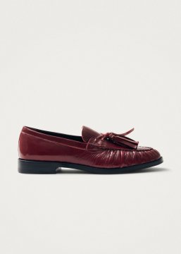 Alohas Damen-Loafer Marietta Onix aus burgunderrotem Leder