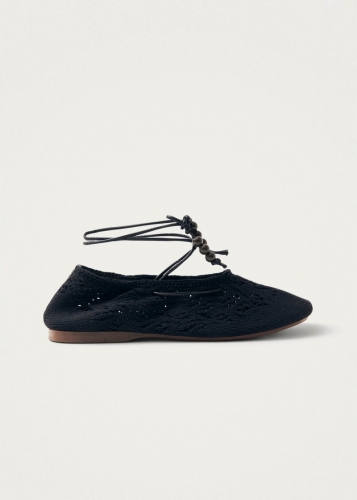 Alohas Damen-Ballerinas "Rosemary" - Schwarz (gehäkelt) Alohas Damen-Ballerinas "Rosemary" - Schwarz (gehäkelt)
