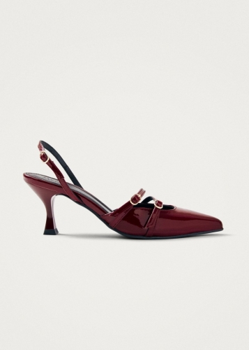 Alohas Damen-Pumps "Joelle Onix" aus burgunderrotem Leder Alohas Damen-Pumps "Joelle Onix" aus burgunderrotem Leder