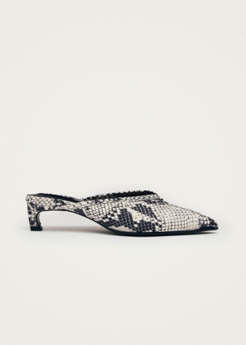 Alohas Damen-Pantoletten "Tessa Indo" aus grauem Leder Alohas Damen-Pantoletten "Tessa Indo" aus grauem Leder