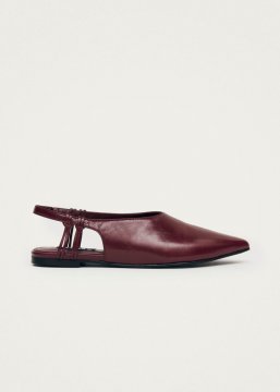 Alohas Damen-Ballerinas "Mandy" aus Leder in Burgunderrot