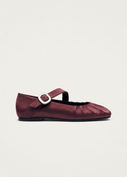 Alohas Damen-Ballerinas Lotte Silky in Burgunderrot Alohas Damen-Ballerinas Lotte Silky in Burgunderrot