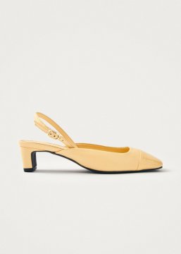 Alohas Damen-Schuhe "Lindy Bliss" aus vanillefarbenem LederPumps