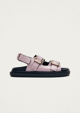 Alohas Damen-Ledersandalen "Harper" in Onix-Malva