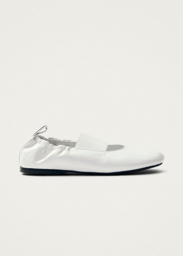 Alohas Damen-Ballerinas "Sutton Onix" aus weißem Leder
