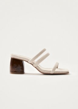 Alohas Damen-Sandalen "Indiana" aus Leder in Steinbeige
