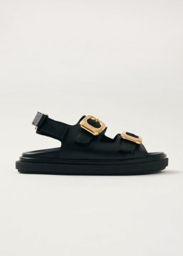 Alohas Damen-Sandalen "Daria" aus schwarzem Leder