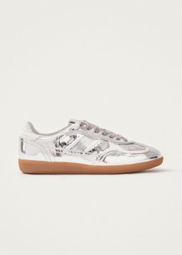 Alohas Damen-Sneaker Tb.490 Rife, schimmerndes silber-cremefarbenes Leder