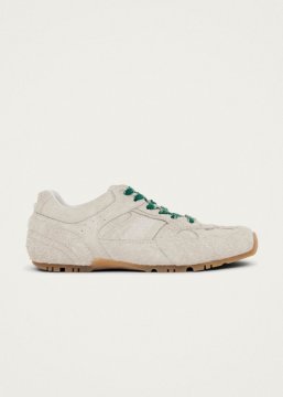 Alohas Damen-Sneaker "Tb.56" aus hellgrauem, flauschigem Wildleder Alohas Damen-Sneaker "Tb.56" aus hellgrauem, flauschigem Wildleder