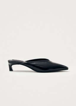 Alohas Damen-Pantoletten "Tessa Onix" aus schwarzem Leder