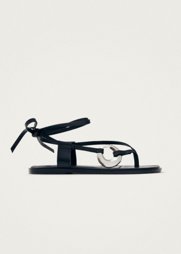 Alohas Damen-Sandalen "Morosia" aus schwarzem Leder