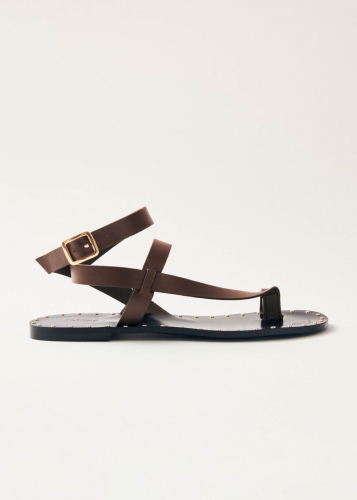 Alohas Damen-Sandalen "Tallula" aus braunem Leder