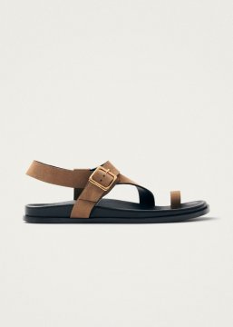 Alohas Damen-Sandalen Siren aus hellbraunem Wildleder