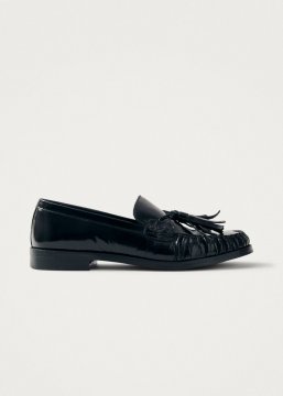 Alohas Damen-Loafer Marietta Onix aus schwarzem Leder