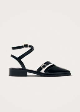 Alohas Damen-Ballerinas "Aveline" aus schwarzem Leder
