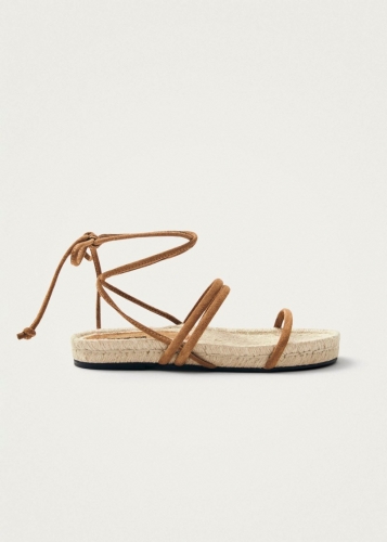 Alohas Damen-Sandalen "Rayna" aus hellbraunem Wildleder