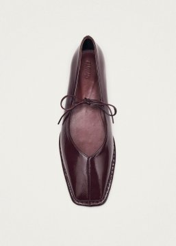 Alohas Damen-Ballerinas "Sway" aus burgunderrotem Leder