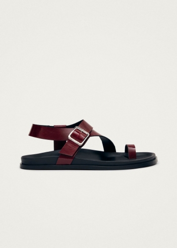 Alohas Damen-Sandalen "Siren Onix" aus Leder - Burgunderrot Alohas Damen-Sandalen "Siren Onix" aus Leder - Burgunderrot