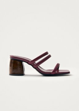 Alohas Damen-Sandalen "Indiana Bare" aus bordeauxfarbenem Leder