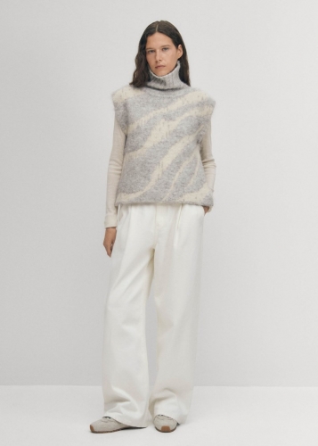 Alohas Damen-Weste "Bergen" aus grauem Leder