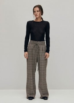 Alohas Damen-Hose Kathy Checks, Braun