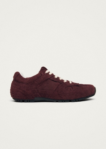 Alohas Herren-Sneaker Tb.56 aus flauschigem Wildleder in Burgunderrot Alohas Herren-Sneaker Tb.56 aus flauschigem Wildleder in Burgunderrot