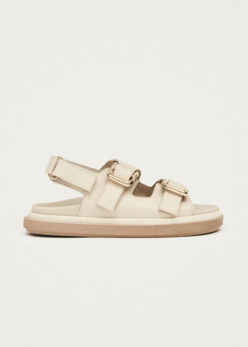 Alohas Damen-Schuhe "Harper" aus cremefarbenem LederSandalen Alohas Damen-Schuhe "Harper" aus cremefarbenem LederSandalen