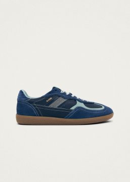 Alohas Damen-Sneaker Tb.490 Rife aus genarbtem Kobaltleder