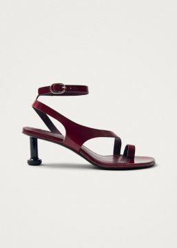 Alohas Damen-Sandalen "Miquela Onix" aus Leder - Burgunderrot