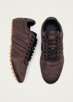 Alohas Damen-Sneaker "Tb.69 Rife" aus veganem, glänzendem Braun Alohas Damen-Sneaker "Tb.69 Rife" aus veganem, glänzendem Braun