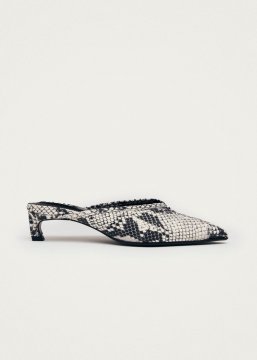 Alohas Damen-Pantoletten "Tessa Indo" aus grauem Leder