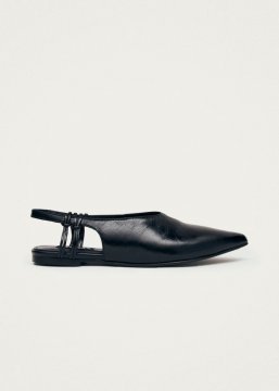 Alohas Damen-Ballerinas "Mandy" aus schwarzem Leder Alohas Damen-Ballerinas "Mandy" aus schwarzem Leder