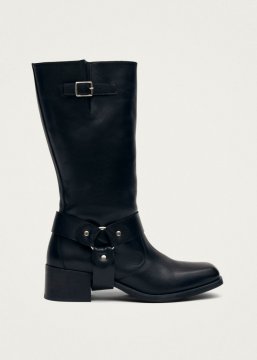 Alohas Damen-Stiefel "Rocky" aus schwarzem Leder