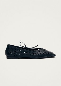 Alohas Damenballerinas "Sway Slit", schwarz