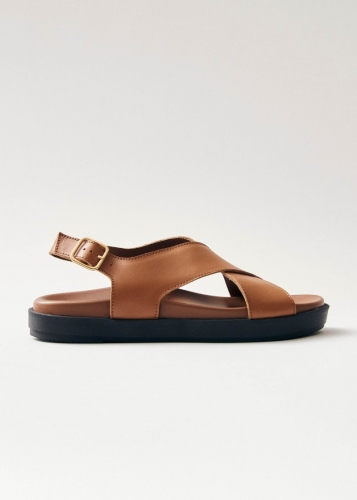 Alohas Damen-Sandalen "Nico" aus hellbraunem Leder Alohas Damen-Sandalen "Nico" aus hellbraunem Leder