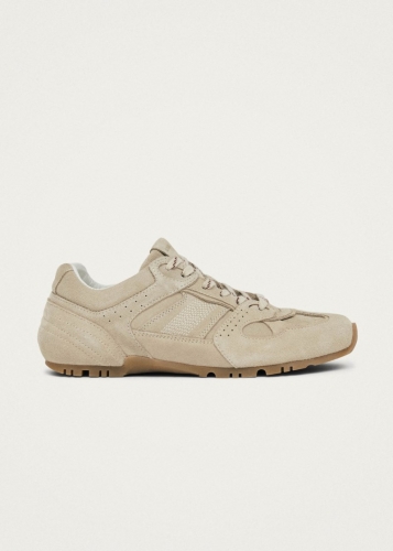 AlohasTb.56 Herren-Sneaker aus cremefarbenem Wildleder