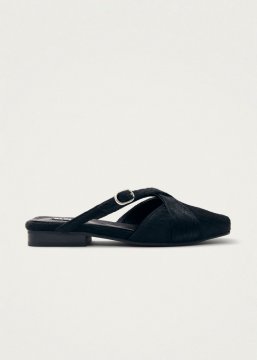 Alohas Damen-Mules "Adria Soft" aus schwarzem Leder