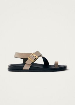 Damen-Sandalen "Siren Onix" von Alohas aus beigem Leder