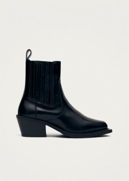 Alohas Damen-Stiefeletten "Denver" aus schwarzem Leder
