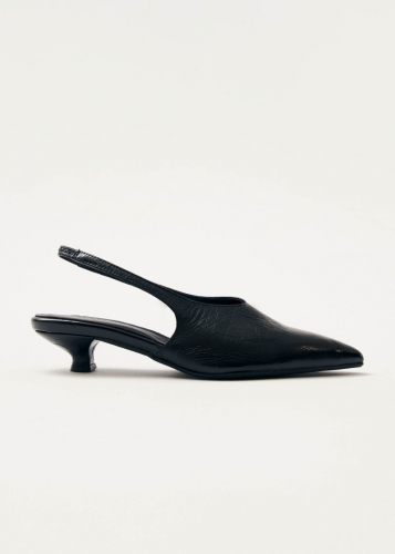 Alohas Damen-Pumps "Eros" aus schwarzem Leder