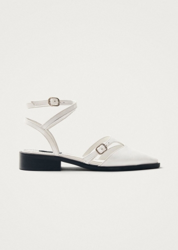 Alohas Damen-Ballerinas "Aveline" aus cremefarbenem Leder Alohas Damen-Ballerinas "Aveline" aus cremefarbenem Leder