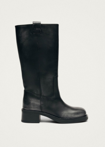 Alohas Damen-Stiefeletten "Sajan" aus schwarzem Leder Alohas Damen-Stiefeletten "Sajan" aus schwarzem Leder