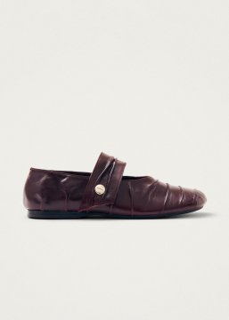Alohas Damen-Ballerinas "Shay" aus bordeauxfarbenem Leder