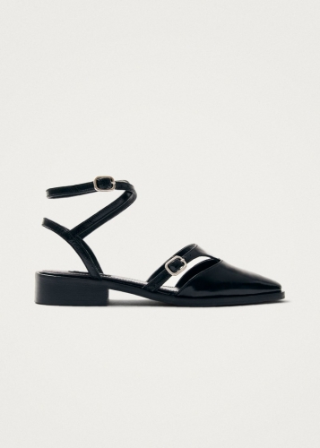 Alohas Damen-Ballerinas "Aveline" aus schwarzem Leder Alohas Damen-Ballerinas "Aveline" aus schwarzem Leder