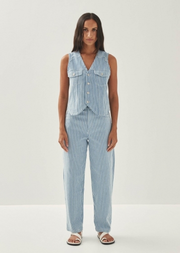 Alohas Damen-Jeans "Lorenza" - gestreift, Blau/Weiß Alohas Damen-Jeans "Lorenza" - gestreift, Blau/Weiß