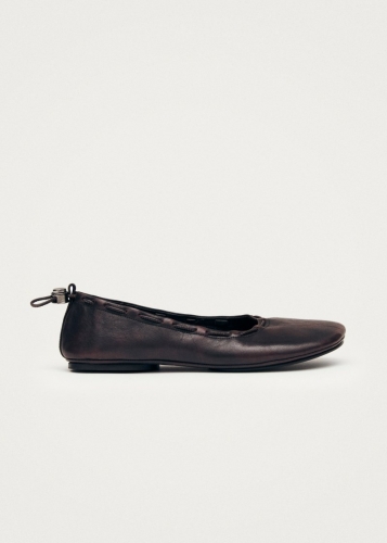 Alohas Damen-Ballerinas "Gill" aus gebürstetem Leder in Burgunderrot Alohas Damen-Ballerinas "Gill" aus gebürstetem Leder in Burgunderrot
