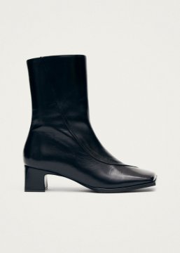 Alohas Damen-Stiefeletten "Chantal" aus schwarzem Leder
