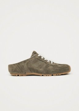 Alohas HerrenTb.56 Mule Khaki Leder-Sneaker